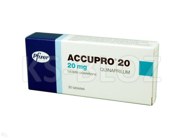 Accupro 20 interakcje ulotka tabletki powlekane 20 mg 30 tabl.