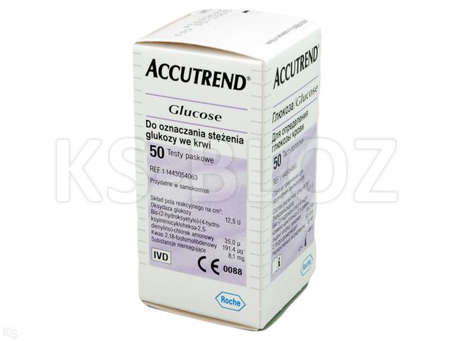 Accutrend Glucose interakcje ulotka test paskowy - 50 pask.
