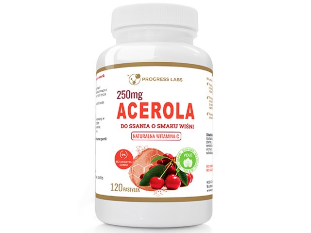 Acerola 250mg interakcje ulotka pastylki do ssania - 120 pastyl.