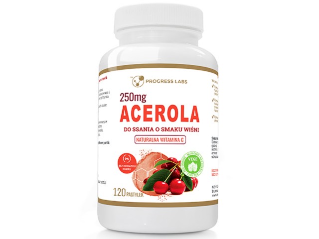 Acerola 250mg interakcje ulotka pastylki do ssania  120 pastyl.