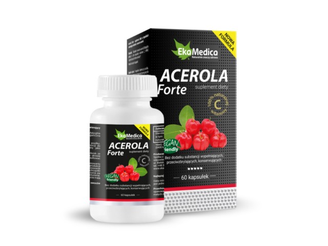 Acerola Forte interakcje ulotka kapsułki 500 mg 60 kaps.