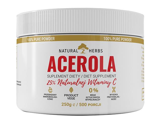 Acerola interakcje ulotka proszek - 250 g