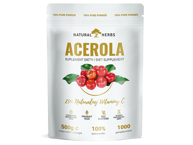Acerola interakcje ulotka proszek - 500 g