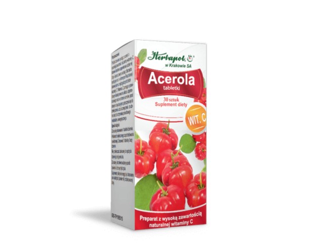 Acerola interakcje ulotka tabletki  30 tabl.