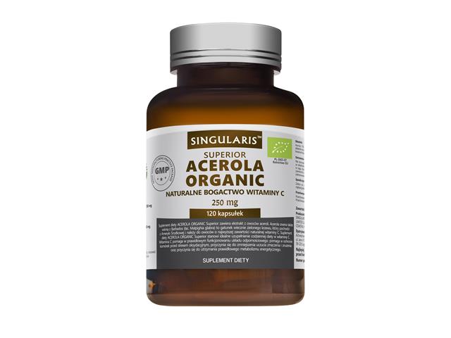 Acerola Organic Singularis Superior interakcje ulotka kapsułki  120 kaps.