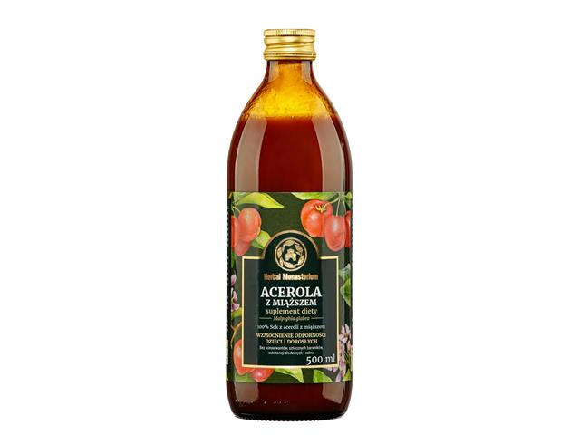 Acerola Z Miąższem Herbal Monasterium interakcje ulotka sok  500 ml