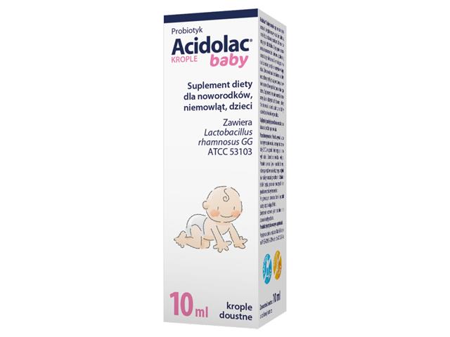 Acidolac Baby Krople interakcje ulotka krople - 10 ml