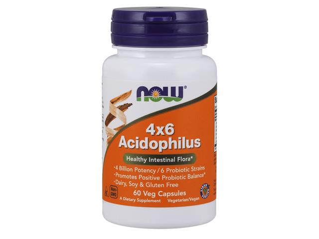 Acidophilus 4x6 interakcje ulotka kapsułki wegetariańskie - 60 kaps.