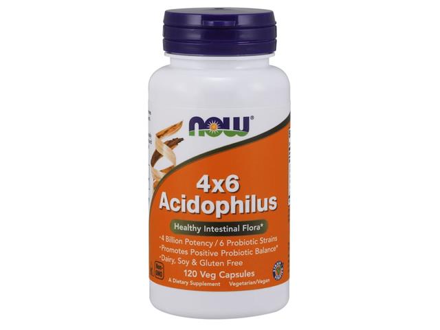 Acidophilus 4x6 interakcje ulotka kapsułki wegetariańskie  120 kaps.