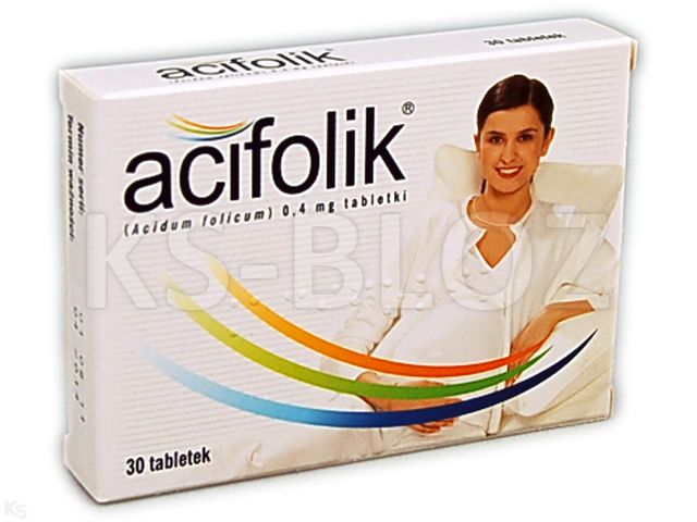 Acifolik interakcje ulotka tabletki 400 mcg 30 tabl.