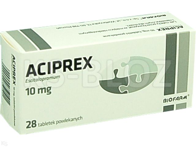 Aciprex interakcje ulotka tabletki powlekane 10 mg 28 tabl. | 4 blist.po 7 szt.