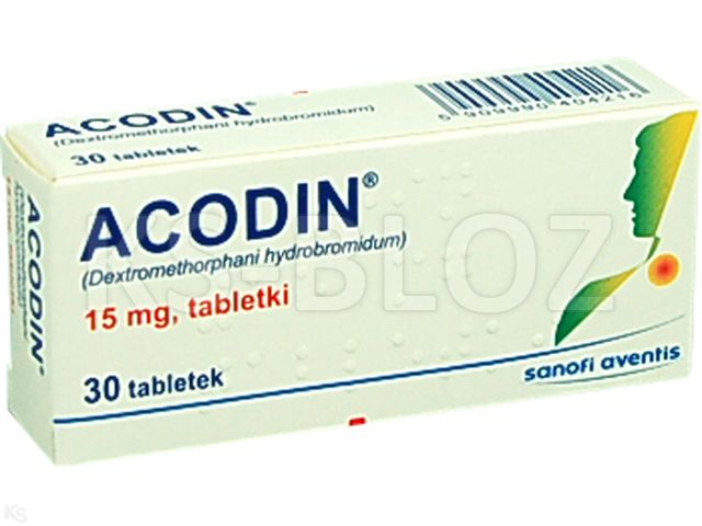 Acodin interakcje ulotka tabletki 15 mg 30 tabl. (3 blist. po 10 tabl.)