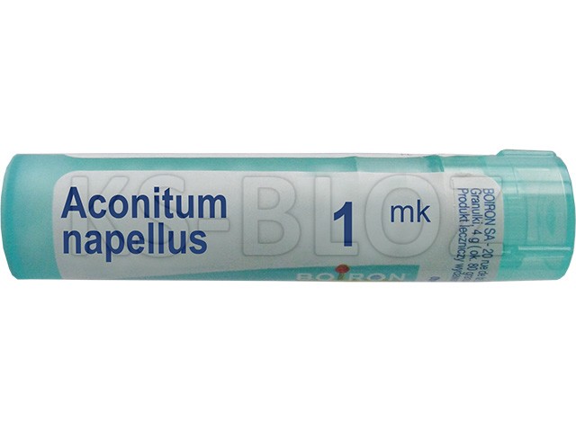Aconitum Napellus 1 MK interakcje ulotka granulki  4 g