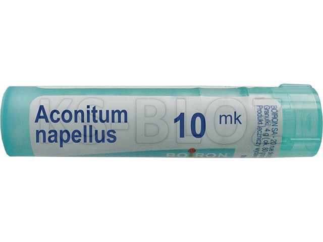 Aconitum Napellus 10 MK interakcje ulotka granulki  4 g