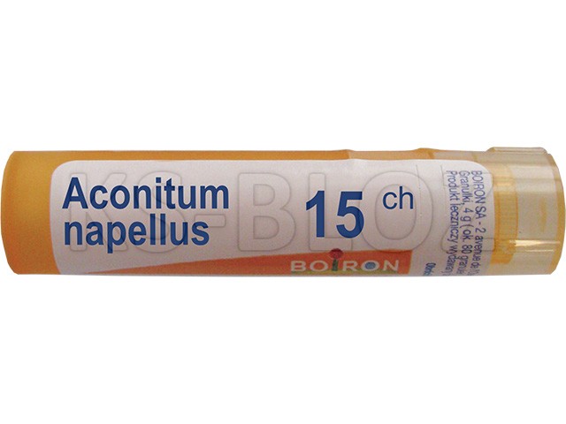 Aconitum Napellus 15 CH interakcje ulotka granulki  4 g