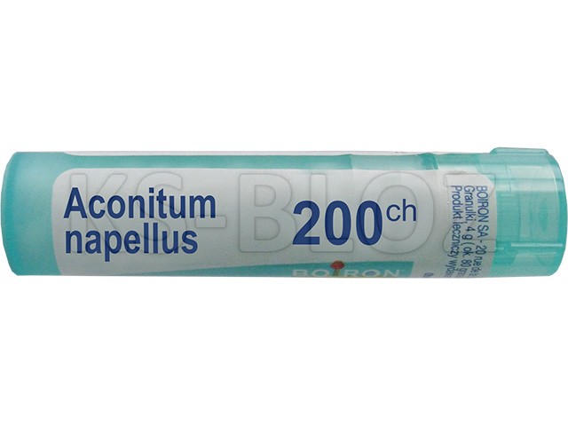 Aconitum Napellus 200 CH interakcje ulotka granulki - 4 g