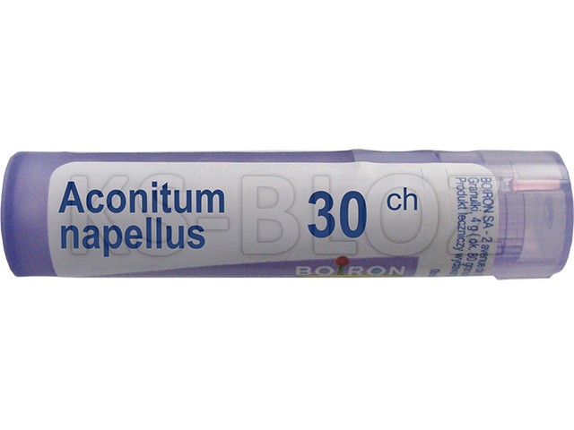 Aconitum Napellus 30 CH interakcje ulotka granulki  4 g