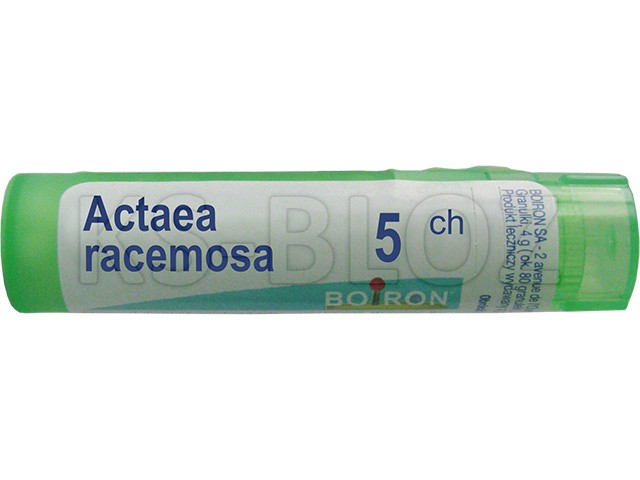 Actaea Racemosa 5 CH interakcje ulotka granulki - 4 g