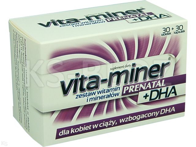 Acti Vita-Miner Prenatal + DHA interakcje ulotka tabletki i kapsułki  30 tabl. | +30kaps.