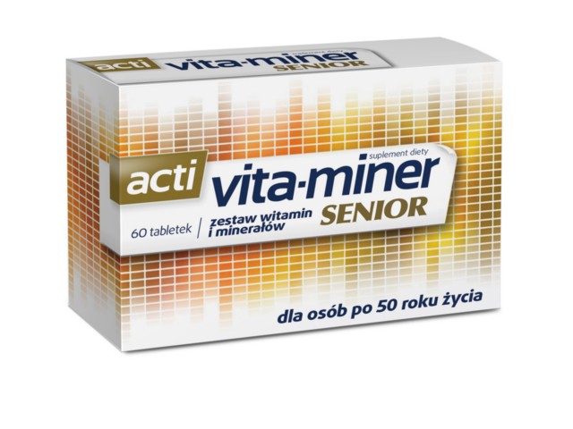 Acti Vita-Miner Senior interakcje ulotka tabletki  60 tabl.