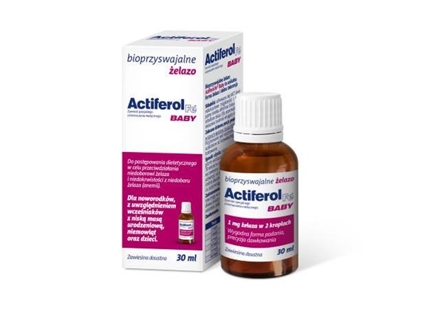 Actiferol Fe Baby interakcje ulotka zawiesina - 30 ml
