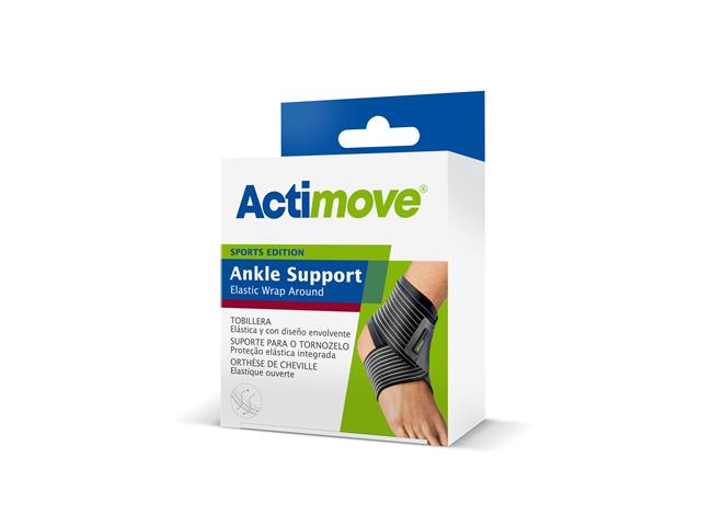 Actimove Ankle Support Elastic Wrap Around Stabilizator stawu skokowego black L interakcje ulotka stabilizator  1 szt.