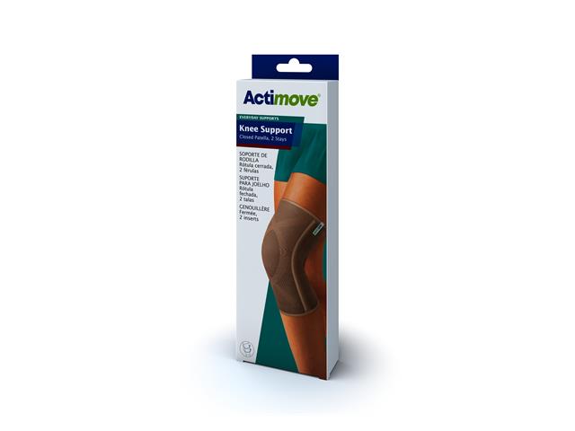 Actimove Knee Support Closed Patella 2 Stays Opaska stabilizująca staw kolanowy beige L interakcje ulotka   1 szt.