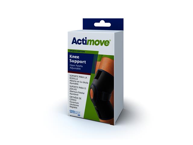 Actimove Knee Support Open Patella Adjustable Orteza stawu kolanowego black universal interakcje ulotka orteza  1 szt.