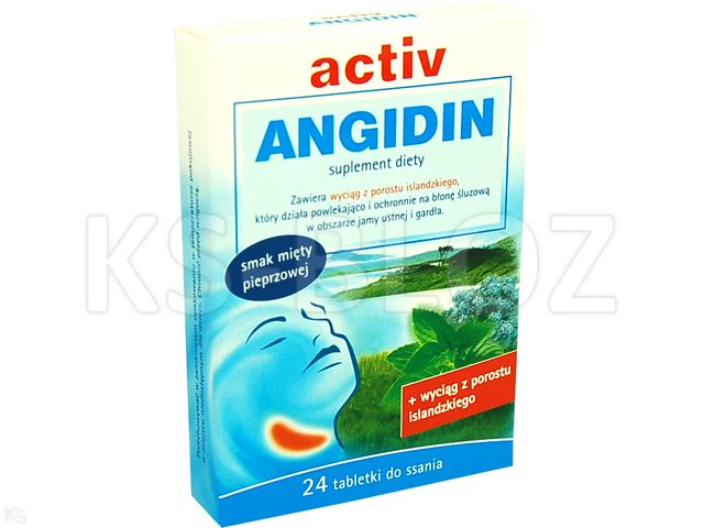 Activ Angidin interakcje ulotka tabletki  24 tabl.