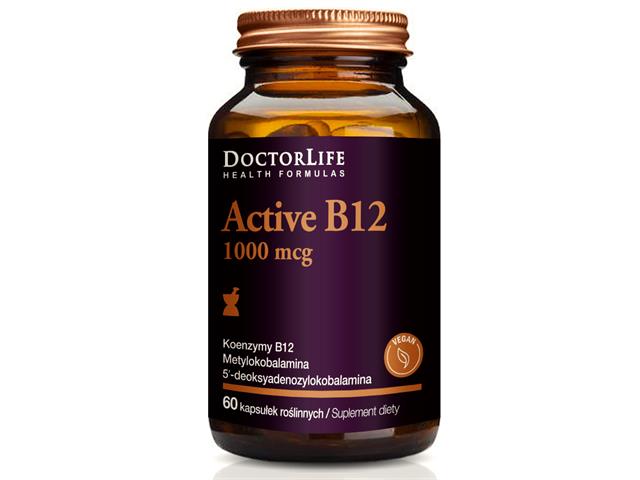 Active B12 1000 mcg interakcje ulotka kapsułki  60 kaps.