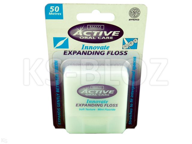 Active Expanding Floss Nić dentystyczna interakcje ulotka nić dentystyczna - 50 m
