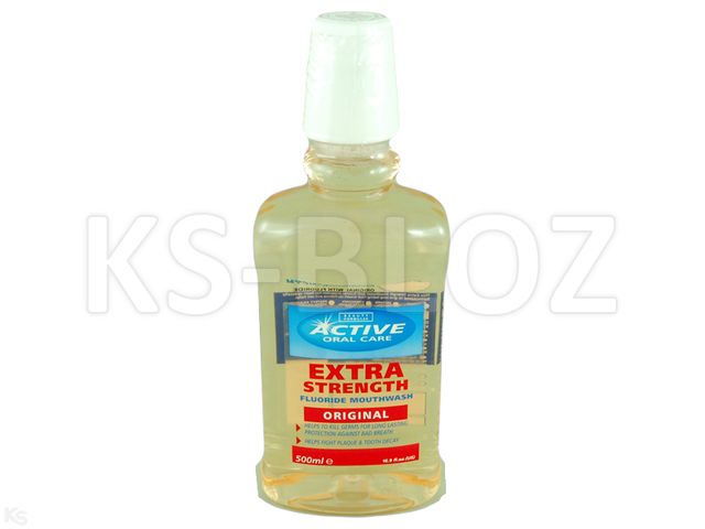 Active Extra Mocny Oryginalny Płyn do płukania ust interakcje ulotka płyn do płukania jamy ustnej - 500 ml