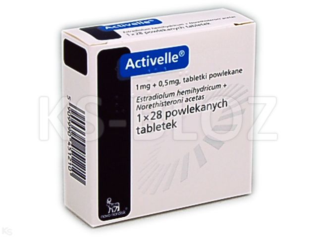 Activelle interakcje ulotka tabletki powlekane 1mg+500mcg 28 tabl.