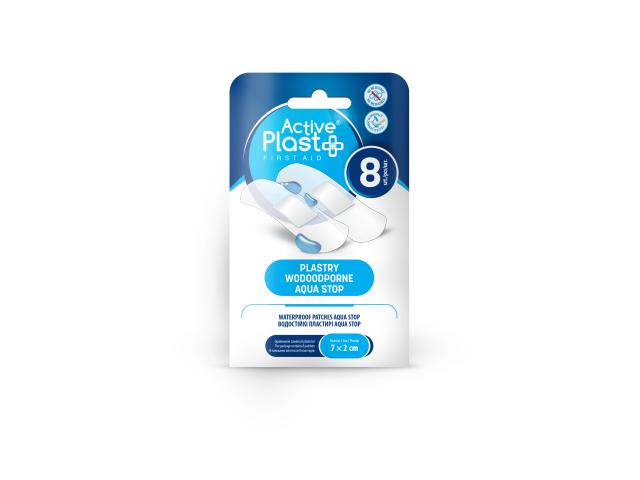 ActivePlast Aqua Stop Plastry wodoodporne 7 x 2 cm interakcje ulotka plaster - 8 szt.