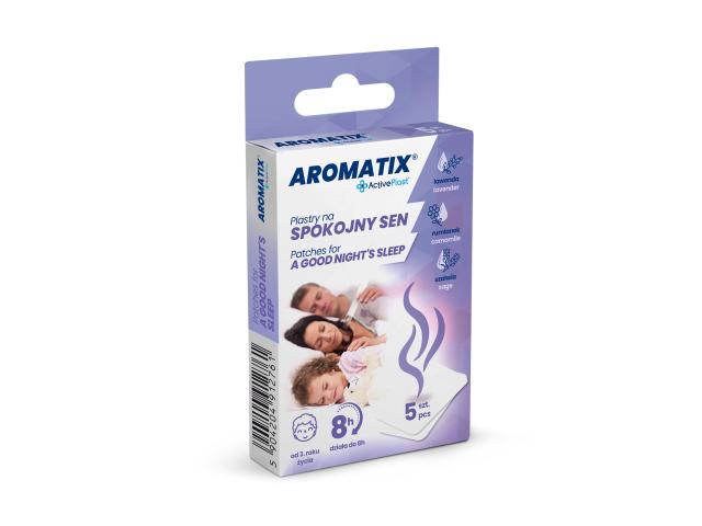 ActivePlast Aromatix Plastry na spokojny sen zapachowe 3 m+ interakcje ulotka plaster - 5 szt.