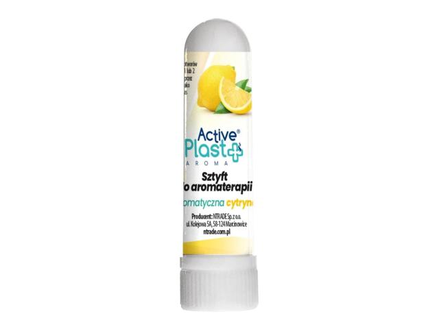 ActivePlast Aromatix Sztyft do aromaterapii aromatyczna cytryna interakcje ulotka sztyft - 1 szt.