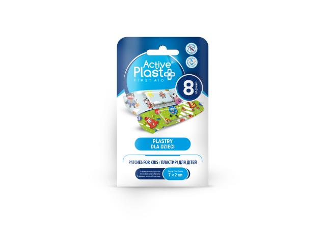 ActivePlast First Aid Plastry dla dzieci 7 x 2 cm interakcje ulotka plaster - 8 szt.