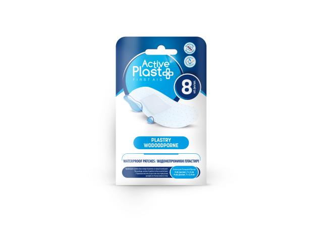 ActivePlast First Aid Plastry wodoodporne interakcje ulotka plaster - 8 szt.