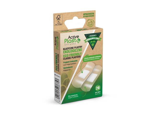 Activeplast Natural Plastry opatrunkowe eco friendly interakcje ulotka   20 szt.