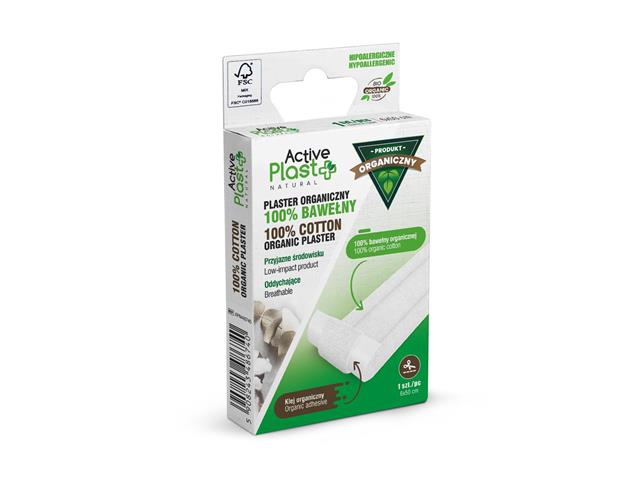 ActivePlast Natural Plastry opatrunkowe ze 100% bawełny organicznej Bio 6 x 50 cm interakcje ulotka plaster - 1 szt.