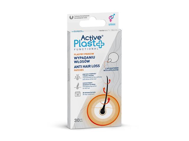 ActivePlast Plastry przeciw wypadaniu włosów interakcje ulotka plaster - 30 szt.