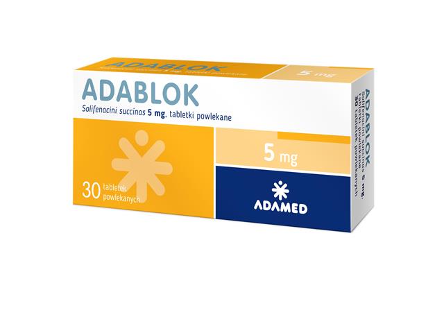 Adablok interakcje ulotka tabletki powlekane 5 mg 30 tabl. | PCW/PVDC/Alu