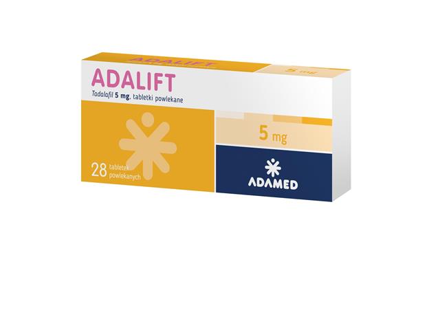 Adalift interakcje ulotka tabletki powlekane 5 mg 28 tabl.