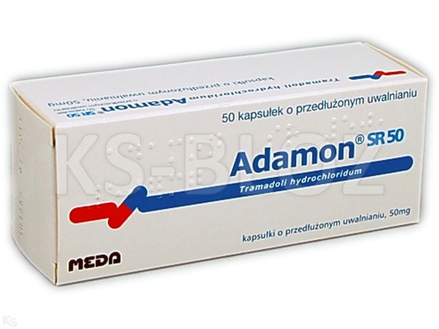 Adamon SR 50 interakcje ulotka kapsułki o przedłużonym uwalnianiu 50 mg 50 kaps. | 5 blist.po 10 kaps.