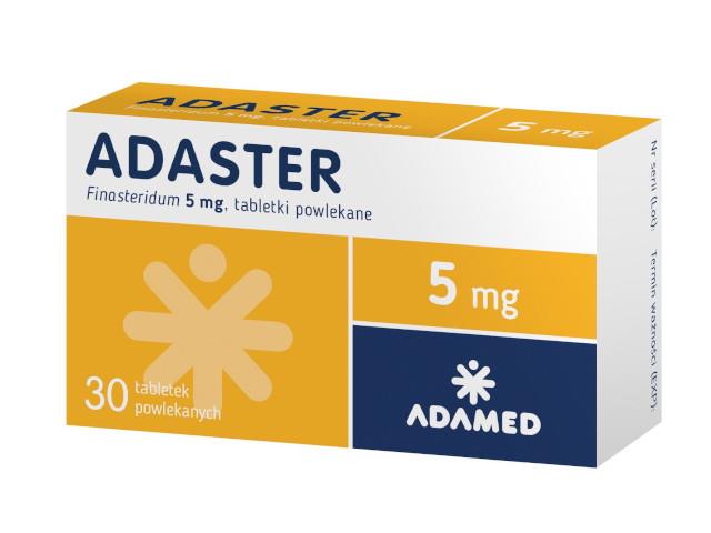 Adaster interakcje ulotka tabletki powlekane 5 mg 30 tabl. | 2 blist.po 15 szt.