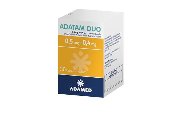 Adatam Duo interakcje ulotka kapsułki twarde 500mcg+400mcg 