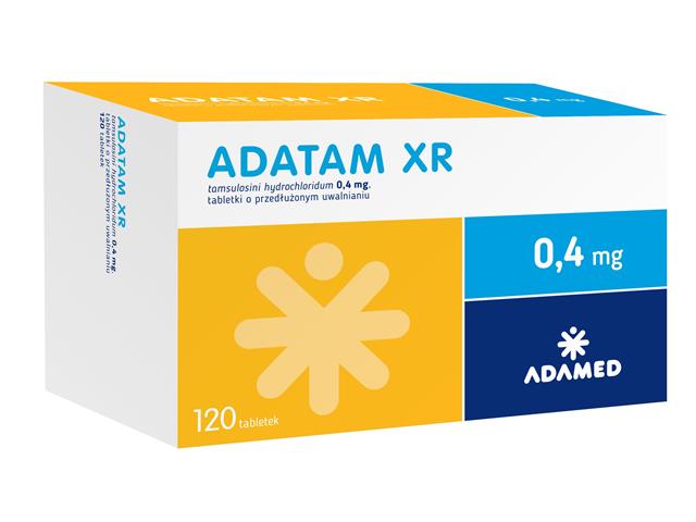 Adatam XR interakcje ulotka tabletki o przedłużonym uwalnianiu 0,4 mg 120 tabl.