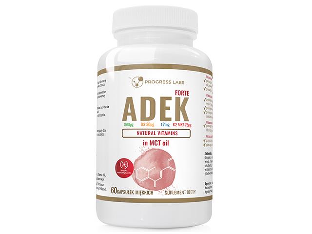 ADEK Forte In MCT Oil interakcje ulotka kapsułki miękkie - 60 kaps.