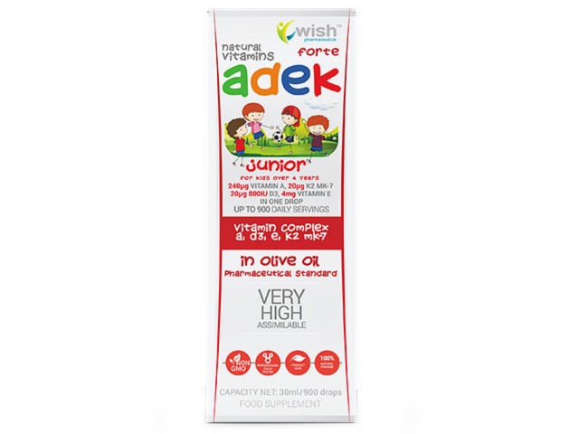 ADEK Junior interakcje ulotka krople - 30 ml