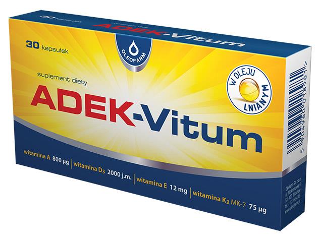 ADEK-Vitum interakcje ulotka kapsułki  30 kaps.